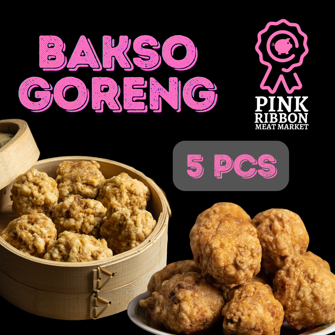 Bakso Goreng Babi + udang (Ready to Cook) (5pcs)