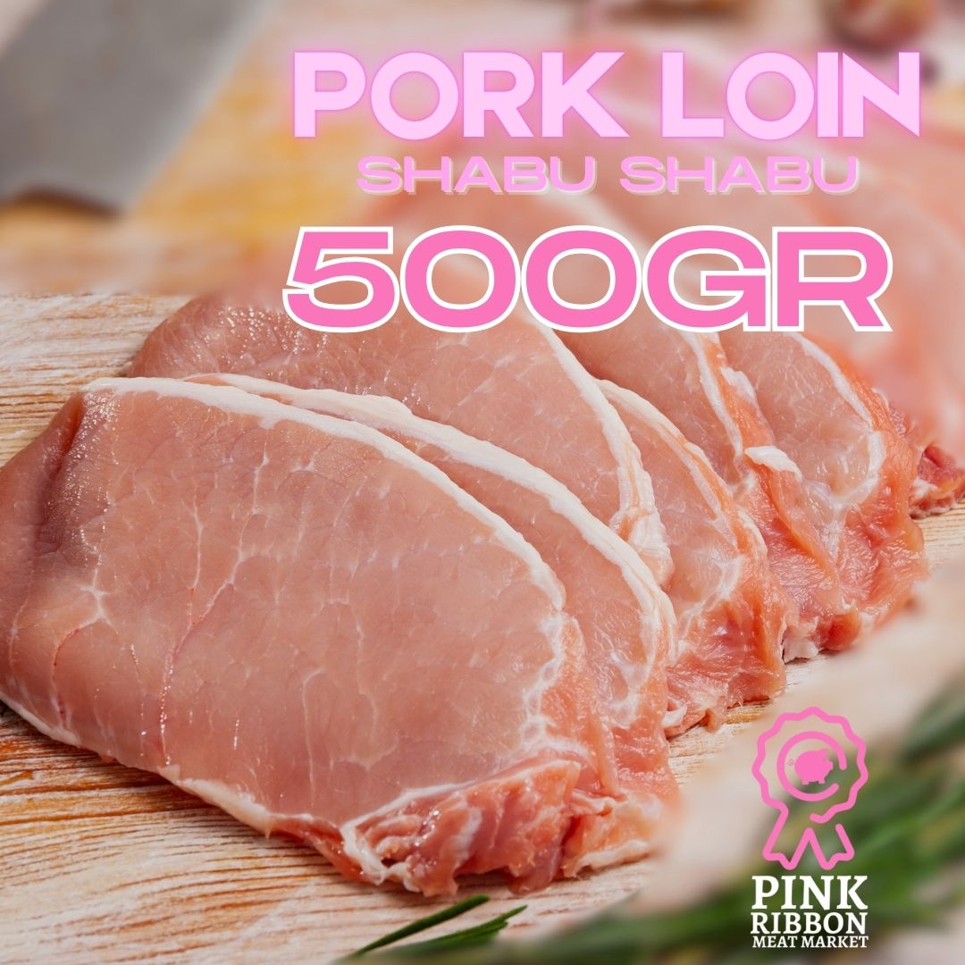 Karbonat (Pork Loin) - Import 500G (SHABU SLICE)