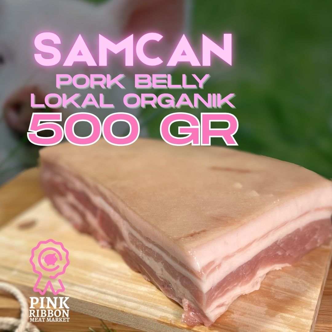Samcan (Pork Belly) Skin-On - Lokal Organik 500G