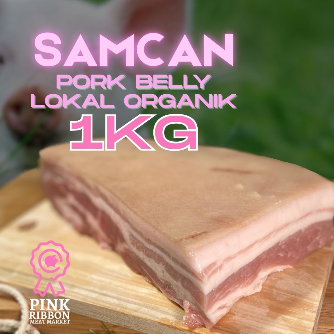 Samcan (Pork Belly) Skin-On - Lokal Organik 1KG