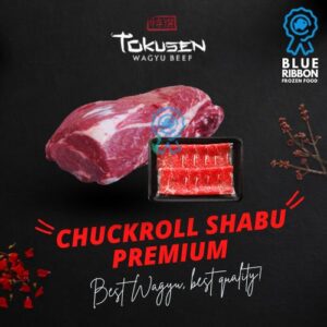 Tokusen Wagyu Beef - Chuckroll Shabu Premium - 250gr (Frozen)
