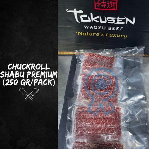 Tokusen Wagyu Beef - Chuckroll Shabu Premium - 250gr (Frozen) - Image 2
