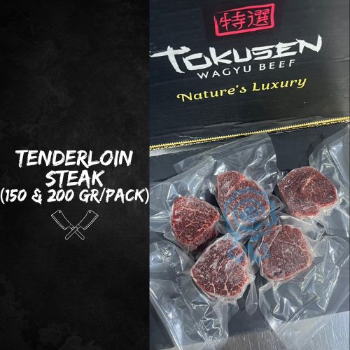 Tokusen Wagyu Beef - Tenderloin Steak - 150gr/200gr (Frozen) - Image 3